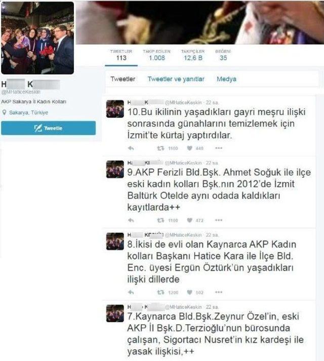 Twitter’da Ak Partili Başkan Ve Yöneticiler Hakkında İddialarda Bulunan Tweetler Yargıya Taşınıyor