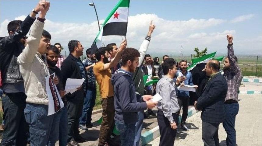 &Uuml;niverite &Ouml;ğrencilerinden Halep Halkına Destek