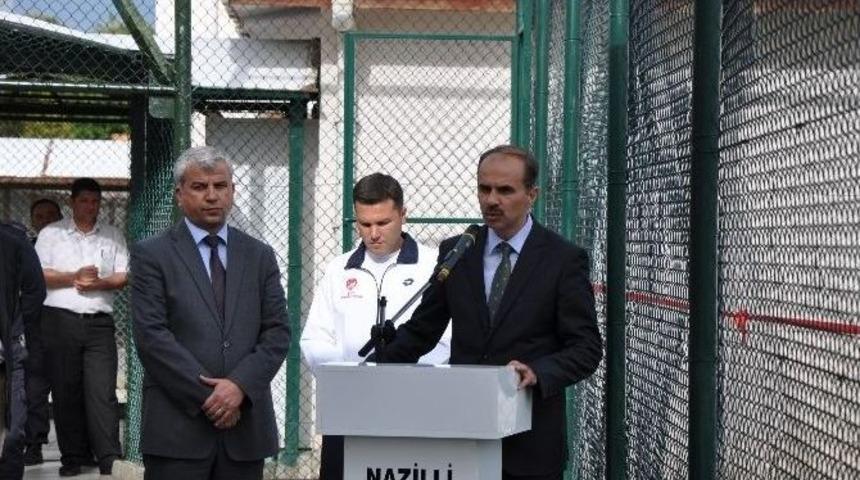 Nazilli E Tipi Kapalı Cezaevinin Yenilenen Halı Sahası Hizmete A&ccedil;ıldı