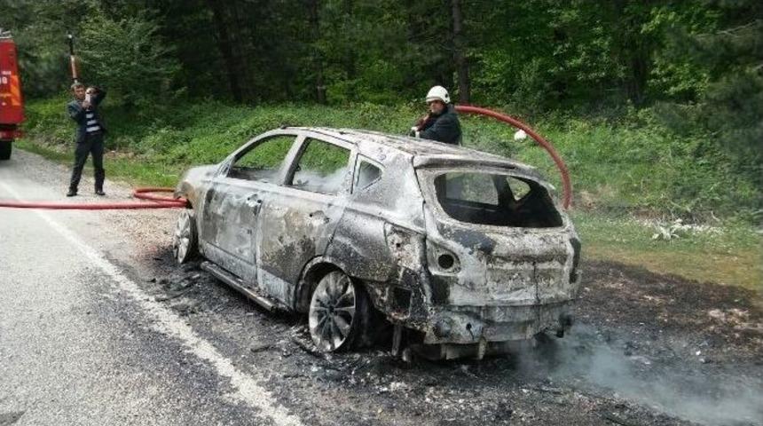 Seyir Halinde Alev Alev Yandı