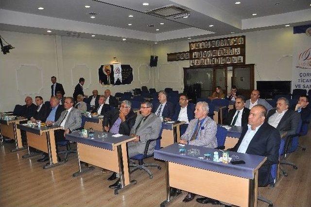 Çorum Ticaret Sanayi Odası Ve Borsa Müşterek Toplantı