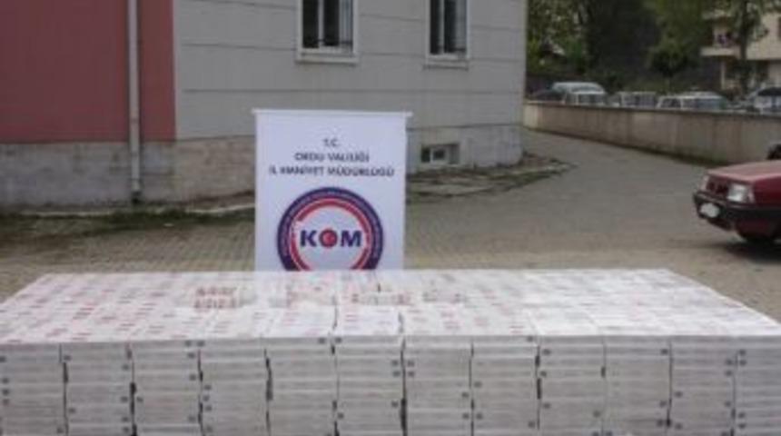 Ordu&rsquo;da 38 Bin Paket Ka&ccedil;ak Sigara Ele Ge&ccedil;irildi
