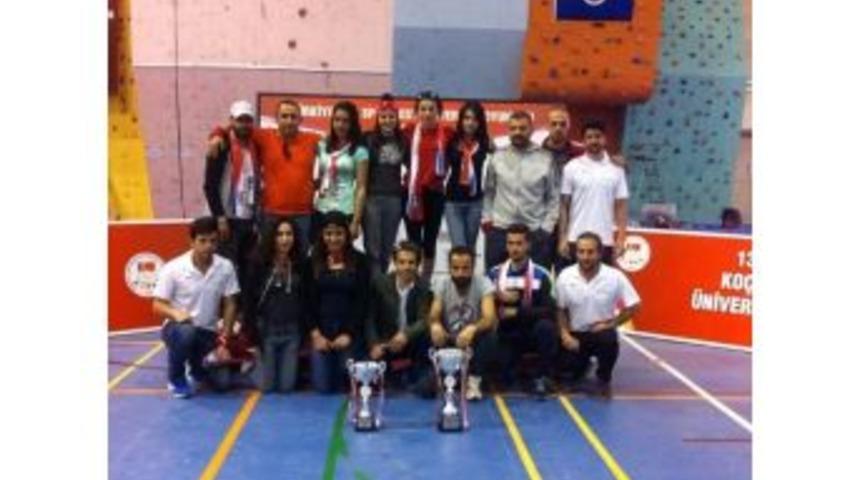 İn&ouml;n&uuml; &Uuml;niversitesi, Spor Tırmanış M&uuml;sabakalarında 1. Oldu