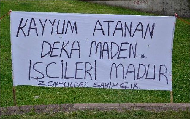 Maden İşçileri Eylemlerini Sürdürüyor