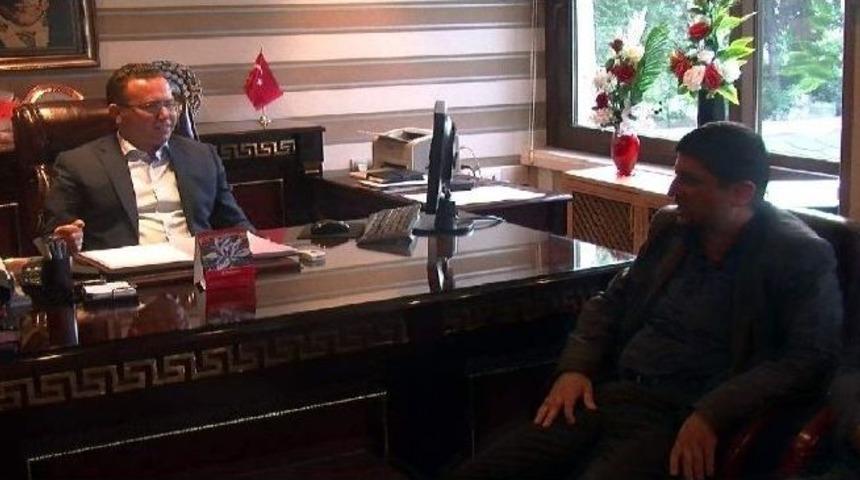 Agad&rsquo;tan, G&ouml;lbaşı Kaymakamına Ziyaret