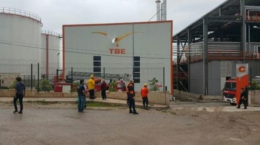 Biyogaz Fabrikasında &Ccedil;ıkan Yangın Korkuttu