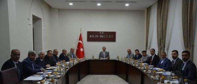 Kilis Osb Müteşebbis Teşekkül Heyeti Vali Tapsız Başkanlığında Toplandı