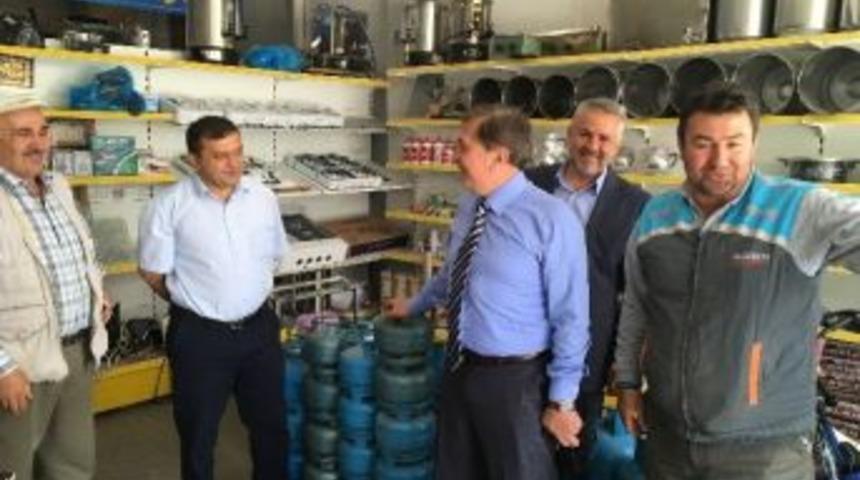 Başkan &Ccedil;etin Esnaf Ziyaretlerine Devam Ediyor