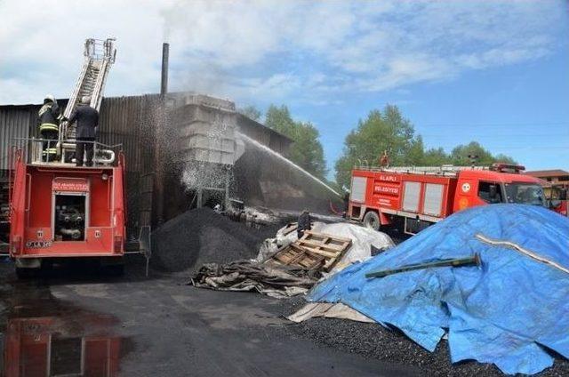 K&ouml;m&uuml;r İşletme Tesisinde Yangın 1