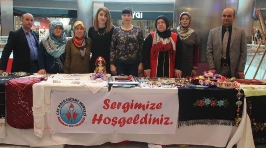 Park Afyon Avm&rsquo;de El Sanatları Sergisi A&ccedil;ıldı