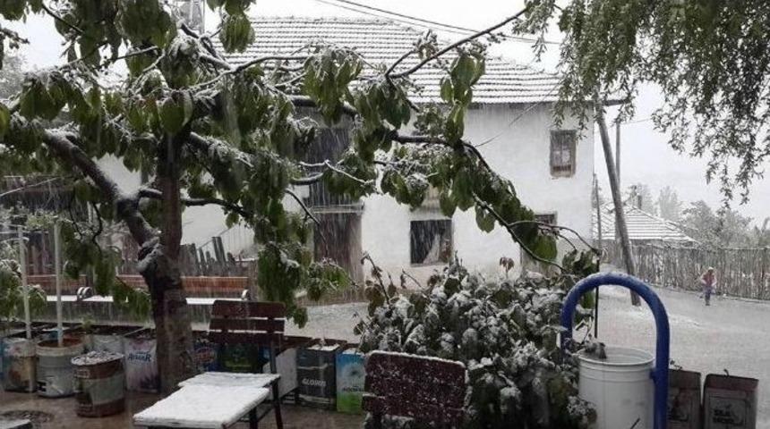 Mayıs Ayında Yağan Kar Şaşırttı
