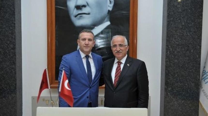 Tiran Valisi Vorpsi, Vali Tuna&rsquo;yı Ziyaret Etti