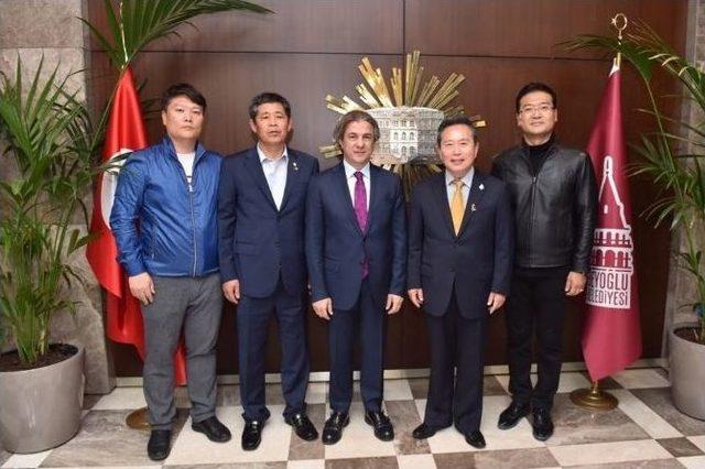 Yecheon Belediye Başkanı Başkan Demircan’ı Ziyaret Etti