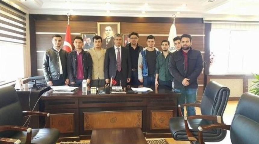 Suşehri Sağlık Y&uuml;ksekokulu &Ouml;ğrencileri Başkan Y&uuml;ksel&rsquo;i Ziyaret Etti