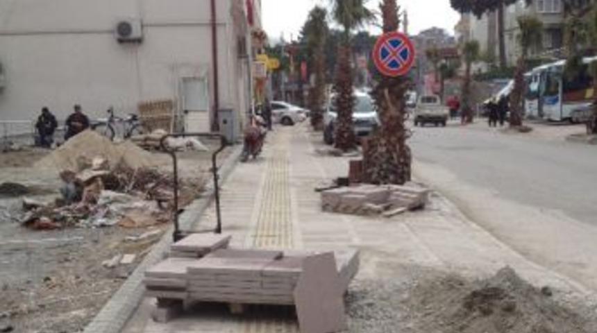 Amasra&rsquo;da Cadde &Ccedil;alışmaları Devam Ediyor