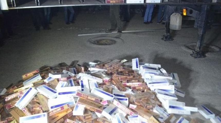 Mersin&rsquo;de 58 Bin Paket Ka&ccedil;ak Sigara Ele Ge&ccedil;irildi