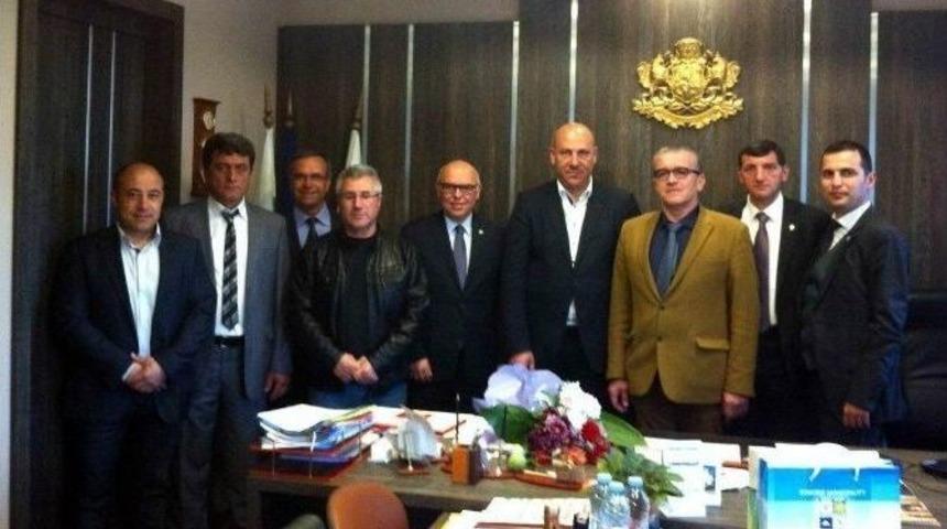 Başkan Eşkinat Pomorie Belediye Başkanıyla Bir Araya Geldi
