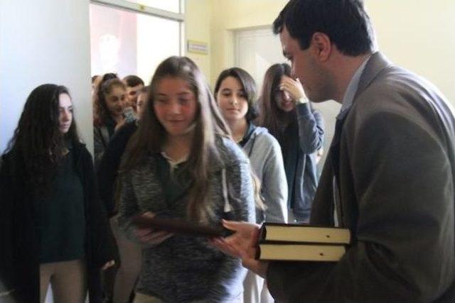 Kur`an Hayat Olsun Projesi &Ccedil;orlu Anadolu Lisesi`nde Tanıtıldı 1