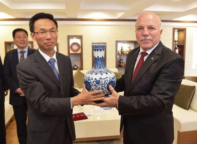 Çin Ankara Büyükelçisi Yang, Başkan Sekmen’i Ziyaret Etti 1