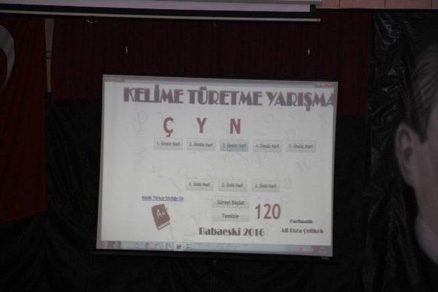 Liseler Arası Kelime Türetme Yarışması 1