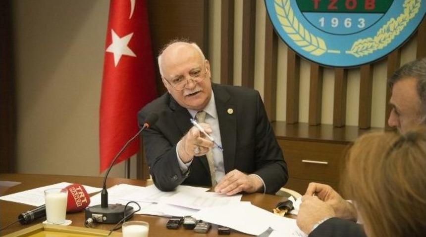 Tzob Genel Başkanı Şemsi Bayraktar &Uuml;retici-maret Fiyatlarını Değerlendirdi