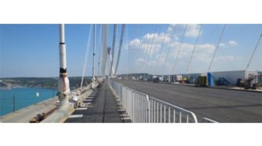 3. K&ouml;pr&uuml;de R&uuml;zgar Paneli Yapımına Başlandı