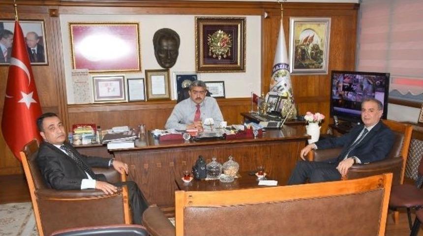 Sgk İl M&uuml;d&uuml;r&uuml; Kocaoğlu, Başkan Alıcık&rsquo;ı Ziyaret Etti