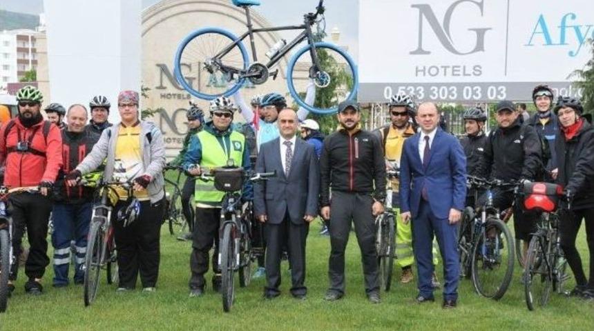 Afyonkarahisar&rsquo;da Frig Vadisi Bisiklet Turu