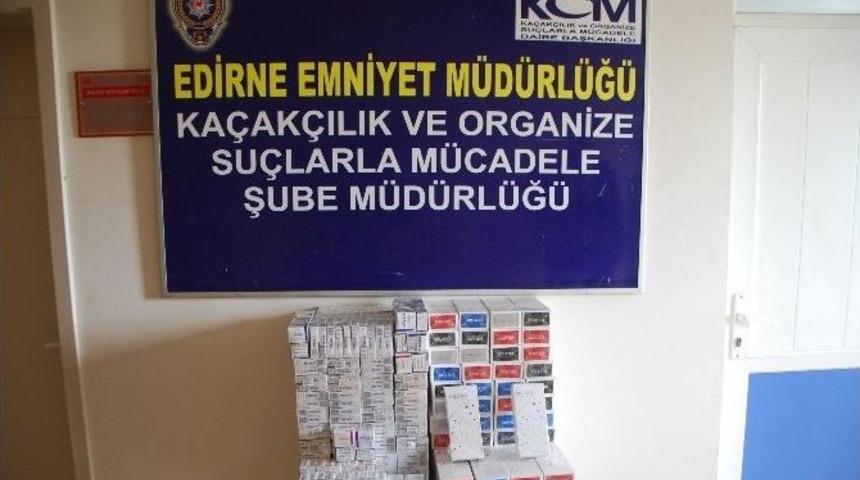 Edirne&rsquo;de Bin 400 Paket Ka&ccedil;ak Sigara Ele Ge&ccedil;irildi