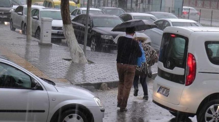 Gaziantep&rsquo;te Dolu Yağdı