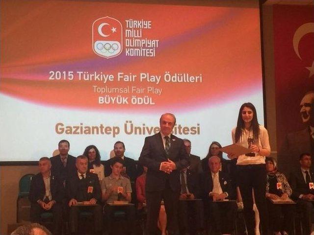 Fair Play Büyük Ödülü Gaziantep Üniversitesi’ne