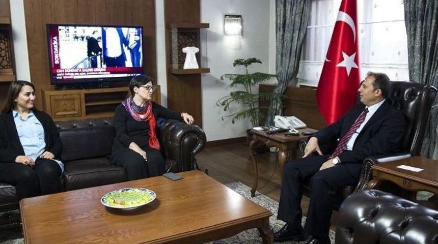 Tema Vakfı Y&ouml;netim Kurulu Başkanı Deniz Ata&ccedil;, Vali İbrahim Taşyapan&rsquo;ı Ziyaret Etti