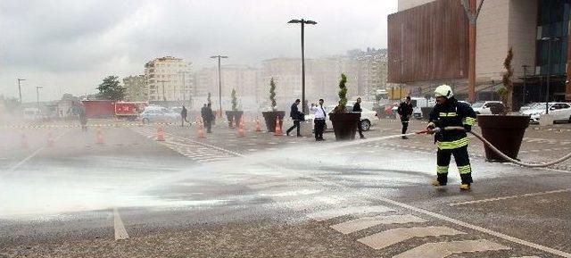 Kahramanmaraş Piazza’da Yangın Tatbikatı