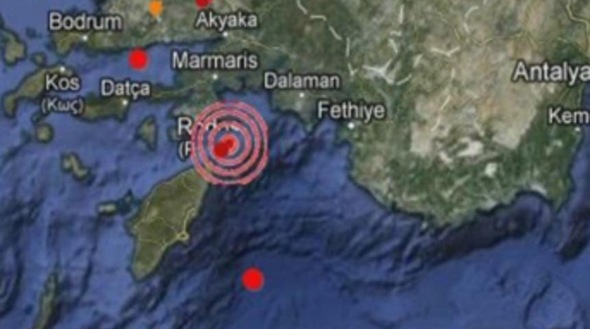 Akdeniz'de 4 büyüklüğünde deprem