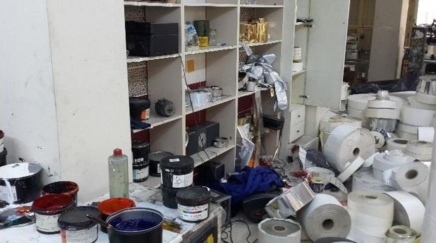 Matbaada, Tapdk Bandrol&uuml; Basan Baba Ve Oğluna Operasyon