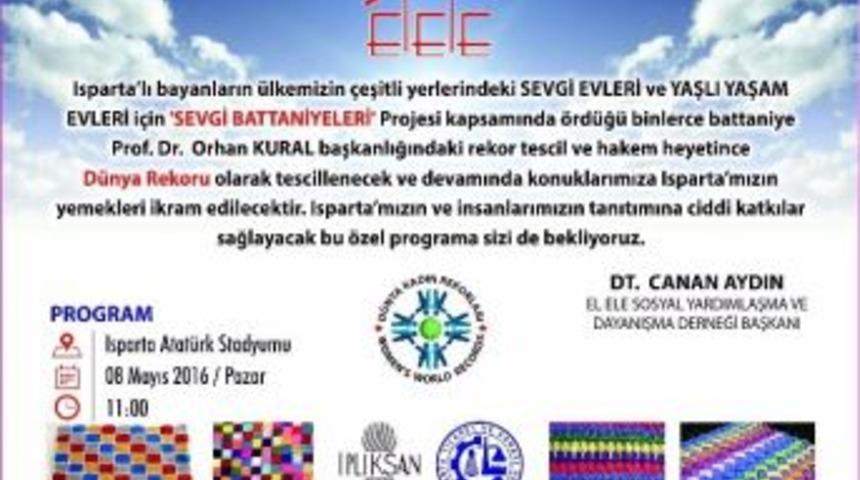 D&uuml;nyanın En B&uuml;y&uuml;k Sevgi Battaniyesi Rekoru