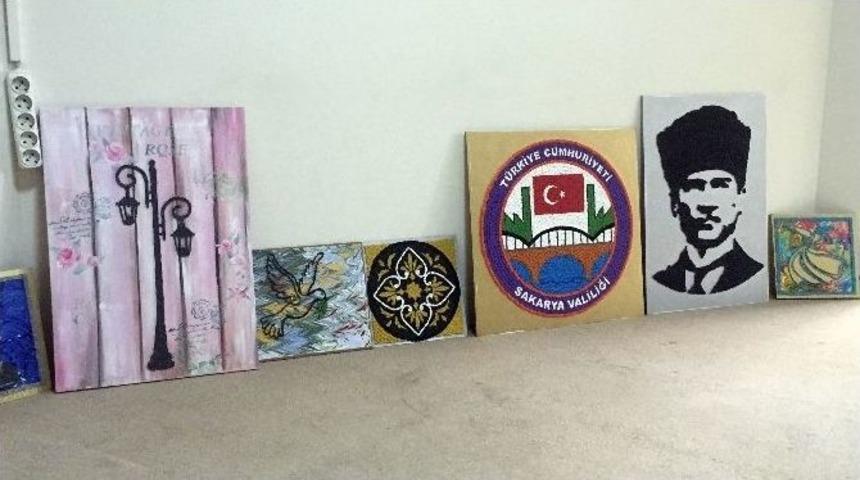 (&ouml;zel Haber) Engelli Bireyler Bakır Al&uuml;minyum R&ouml;lyef Kursuna Katılıyor