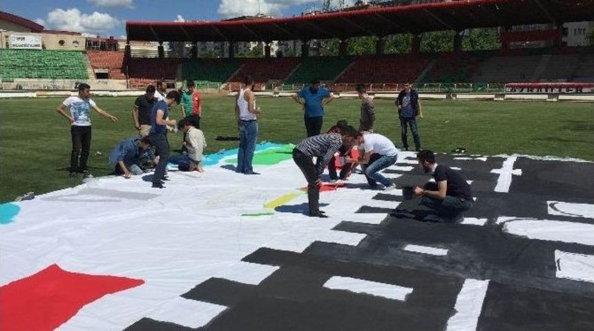 Diyarbekirspor Taraftarları Koreografi &Ccedil;alışmasına Başladı