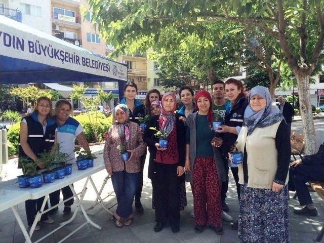 B&uuml;y&uuml;kşehirde Aydınlı Annelere 20 Bin Adet &Ccedil;i&ccedil;ek 1