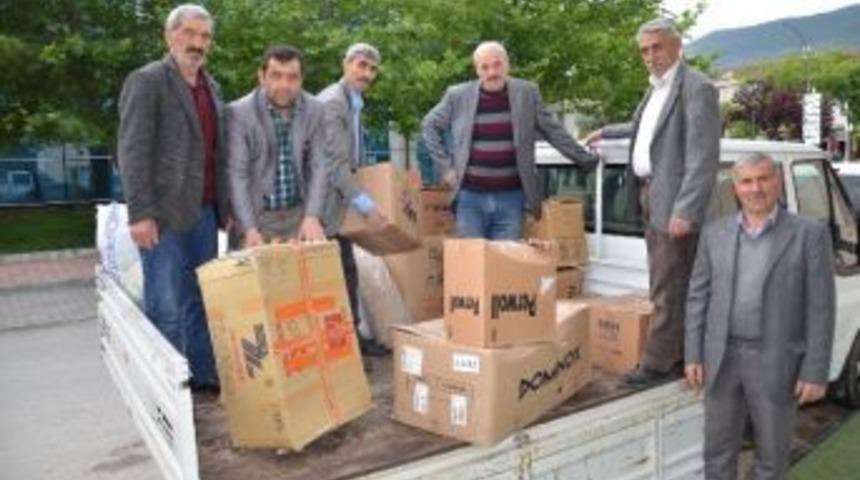 Aksu K&ouml;yl&uuml;lerinden Suriyeli Savaş Mağdurlarına Yardım