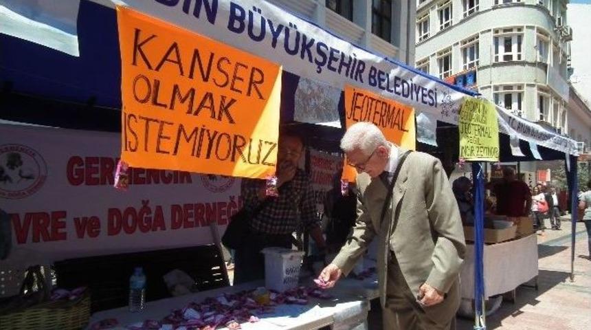 Jeotermale Karşı D&uuml;zenlenen Kermes Eyleme D&ouml;n&uuml;şt&uuml;