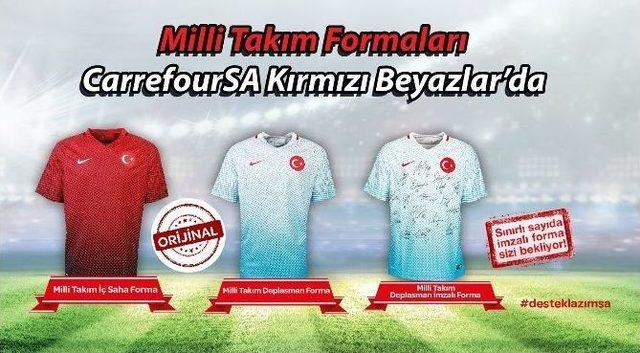 A Milli Futbol Takımının Lisanslı Ürünleri, Carrefoursa “kırmızı Beyaz”larda Yerini Alıyor