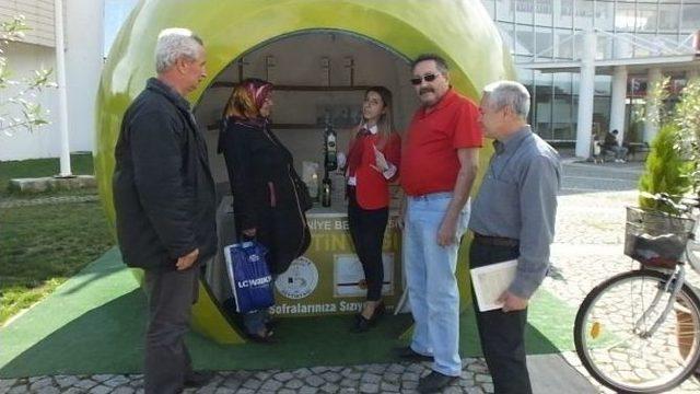 Belediye Zeytin Görünümlü Stantta Yağ Satıyor 1