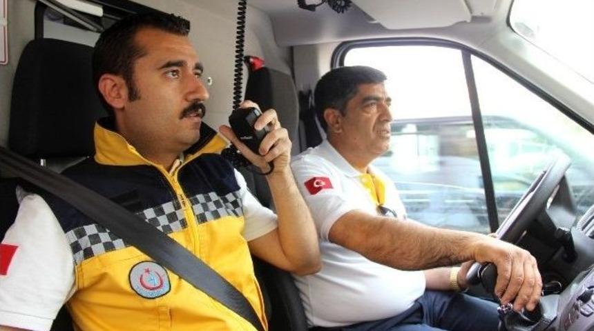 Gaziantep&rsquo;te 112 Ambulanslarına Fermuar Tatbikatı