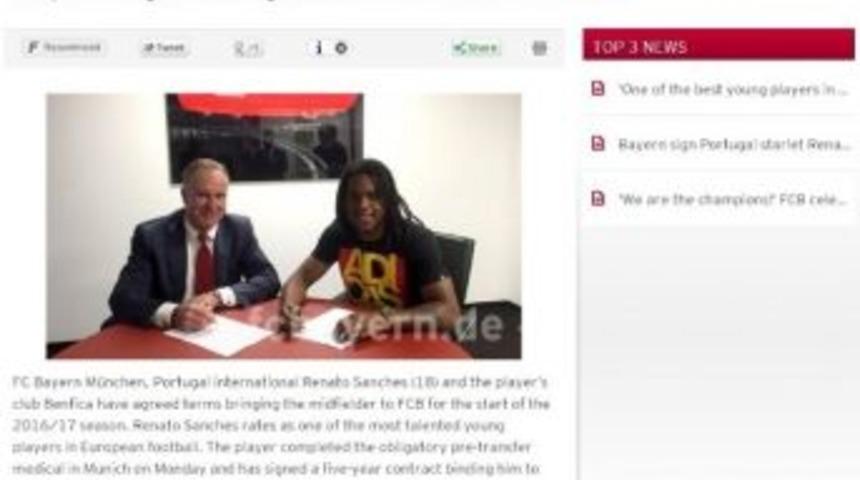 Bayer M&uuml;nih İlk Transferini Yaptı