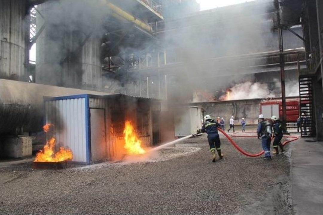 Kardemir&rsquo;de Yangın Tatbikatı