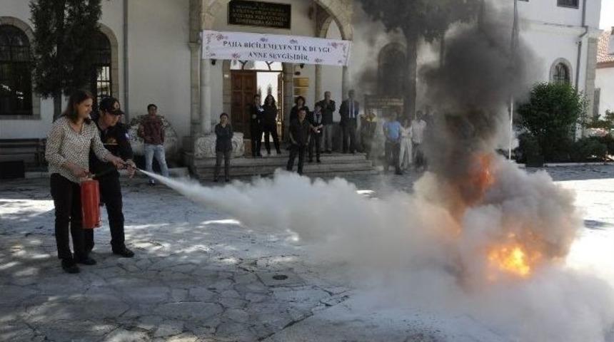 B&uuml;y&uuml;kşehir İtfaiyesi&rsquo;nden Yangın Eğitimi