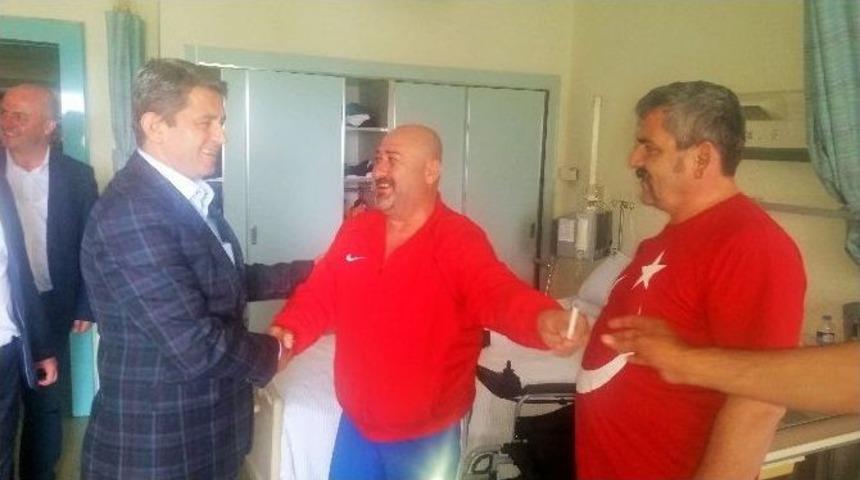 &Ouml;z Finans İş Sendikası Genel Başkanı Eroğlu&rsquo;ndan Gazilere Ziyaret