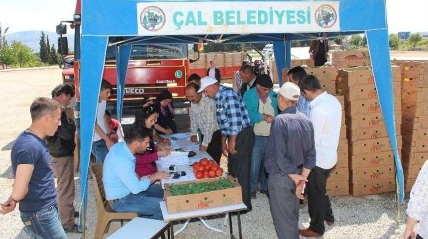 &Ccedil;al&rsquo;da &Uuml;reticilere Fide Dağıtıldı