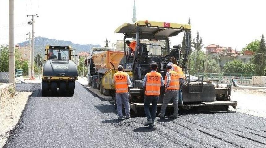Bucak&rsquo;ta Sıcak Asfalt &Ccedil;alışması